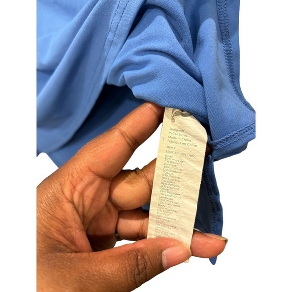Fabletics Long Sleeve Blue Top size L - Picture 4 of 6